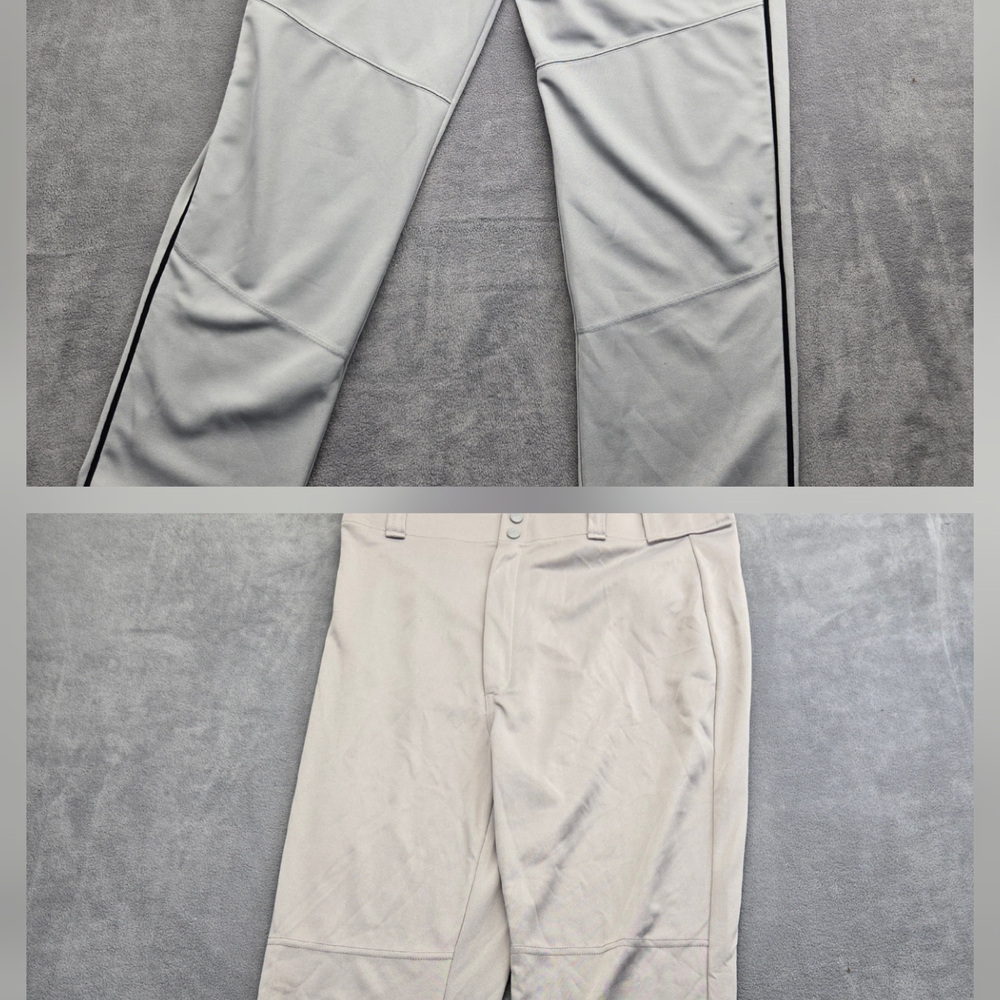 Under Armour Light Gray Athletic Sweatpants with Black Side Stripe